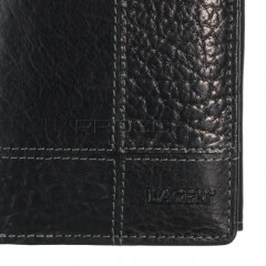 Pánská kožená peněženka LAGEN V-28/T černá č.5