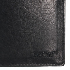 Pánská kožená peněženka LAGEN V-72 černá č.5