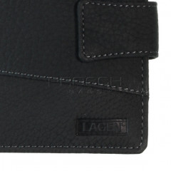 Pánská kožená peněženka LAGEN V-99/W černá č.4