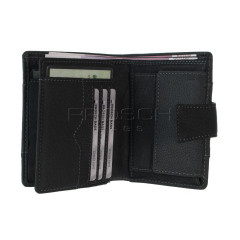 Pánská kožená peněženka LAGEN V-99/W černá č.5