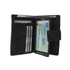 Pánská kožená peněženka LAGEN V-99/W černá č.6