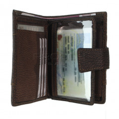 Pánská kožená peněženka LAGEN V-99/W hnědá č.6