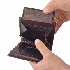 Pánská kožená peněženka Cosset 4402 Komodo hnědá č.8
