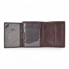 Pánská kožená peněženka Cosset 4402 Komodo hnědá č.4