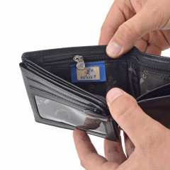 Pánská kožená peněženka Cosset 4465 Komodo černá č.8
