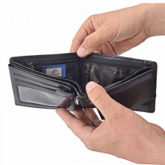 Pánská kožená peněženka Cosset 4465 Komodo černá č.7