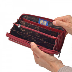 Dámská peněženka Cosset 4491 Komodo červená č.4