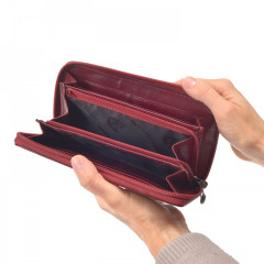 Dámská peněženka Cosset 4492 Komodo bordová č.4