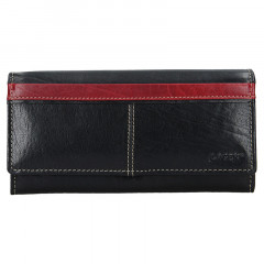 Dámská kožená peněženka Lagen 7546/T černo-červená č.1