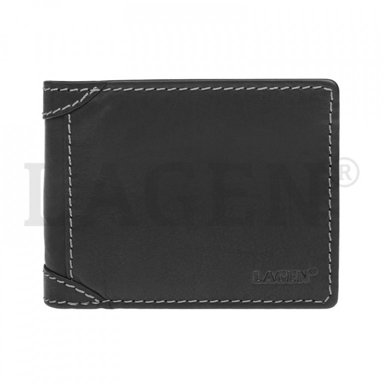 Pánská kožená peněženka LAGEN 511461 černá