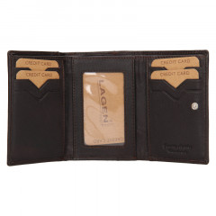 Dámská kožená peněženka LAGEN LM-2520 E hnědá č.4