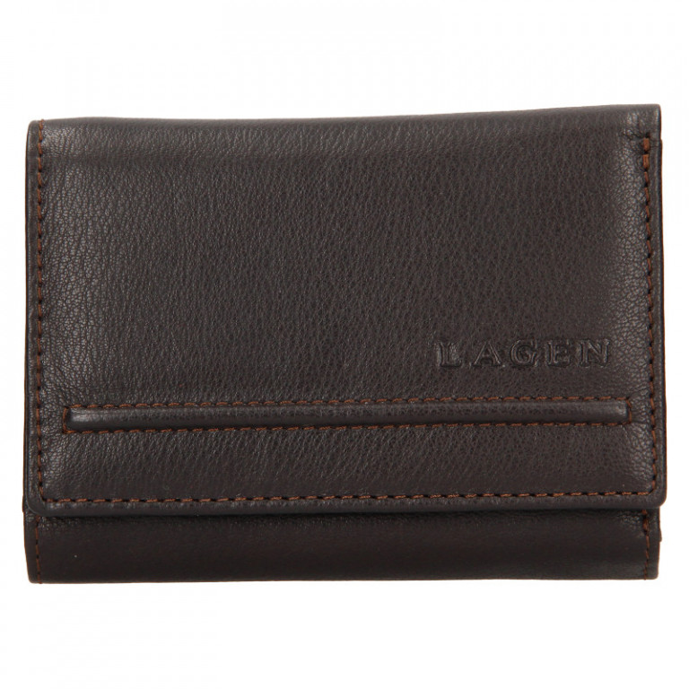Dámská kožená peněženka LAGEN LM-2520 E hnědá