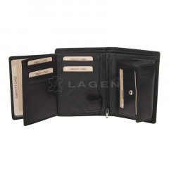 Pánská kožená peněženka LAGEN V-26 černá č.2