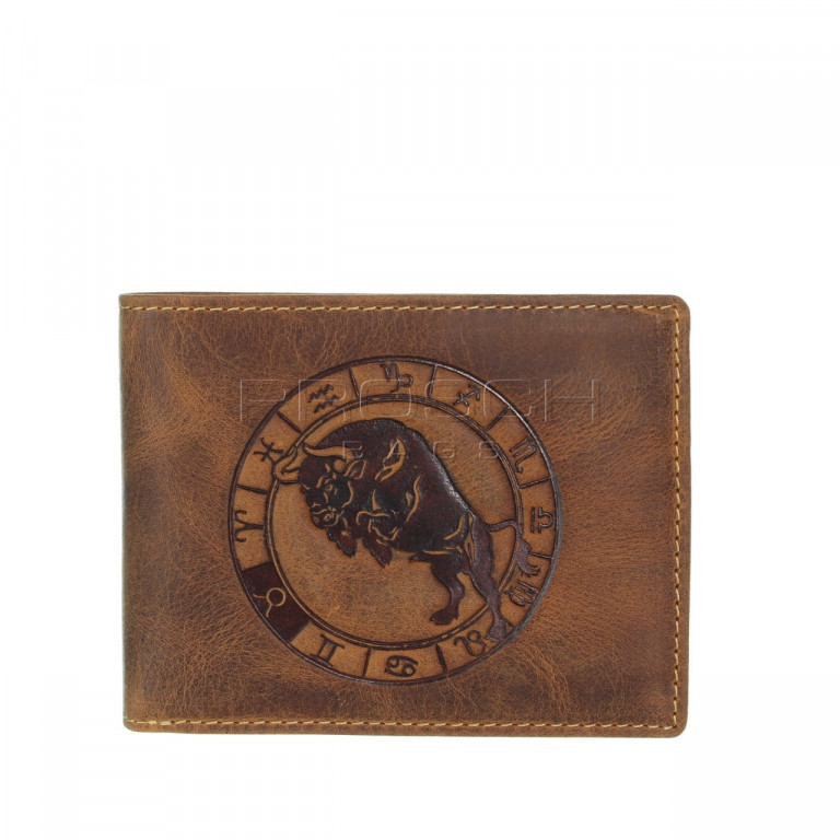 Kožená peněženka Greenburry znamení býk 1705-Stier
