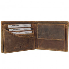 Kožená peněženka Greenburry 1705-Cow-25 hnědá č.4