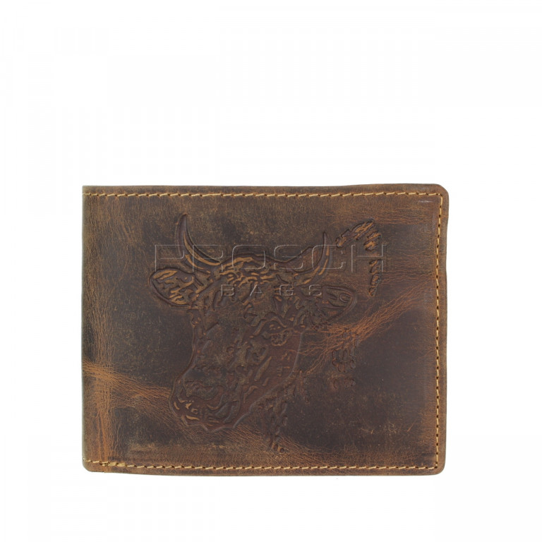 Kožená peněženka Greenburry 1705-Cow-25 hnědá