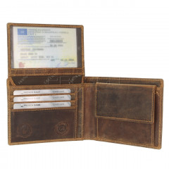 Kožená peněženka Greenburry 1705-RS-25 hnědá č.6