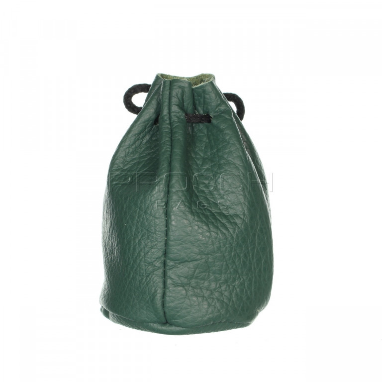 Kožený měšec Prosch Bags 9337 tm.zelený