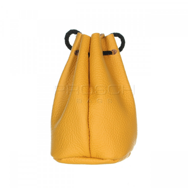 Kožený měšec Prosch Bags 9337 žlutý