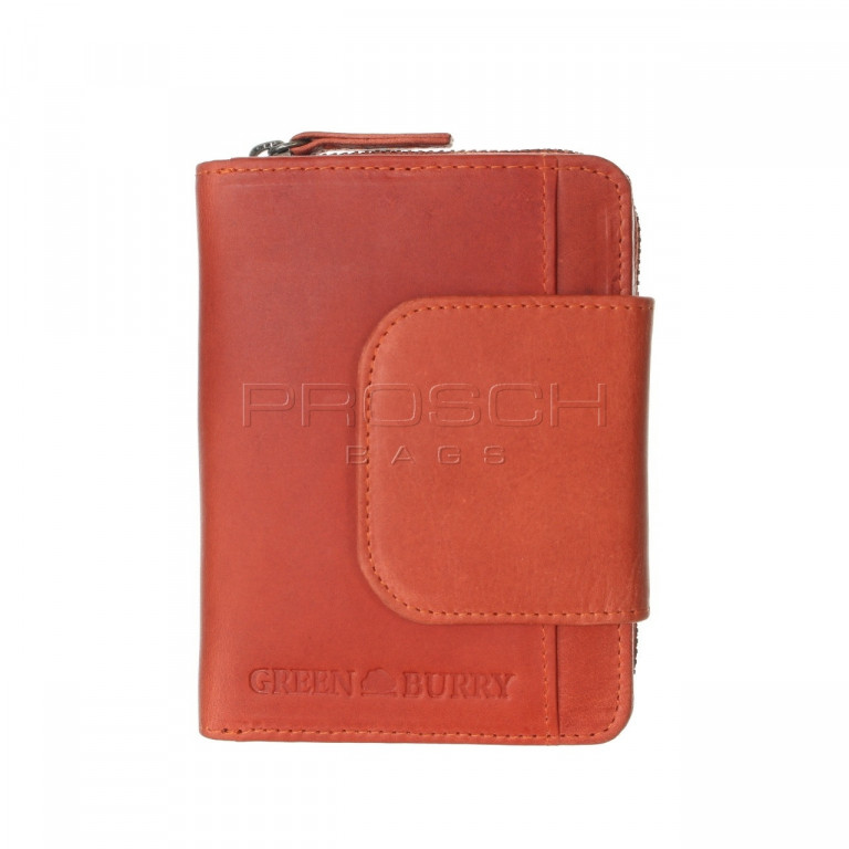 Dámská kožená peněženka Greenburry 8512-26 tomato