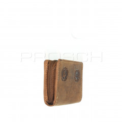 Kožená peněženka Greenburry mini ZIP 1683-25 hněd č.4