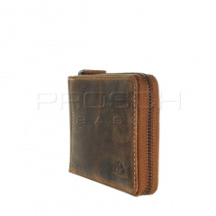 Kožená peněženka na zip Greenburry 1666-25 hnědá č.2