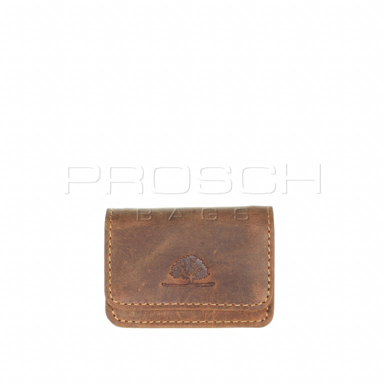 Kožená peněženka mini Greenburry 1680-25 hnědá