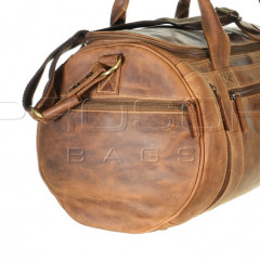 Cestovní kožená taška Greenburry 1657-25 Brown č.9