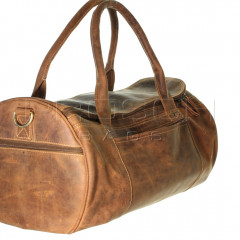 Cestovní kožená taška Greenburry 1657-25 Brown č.14