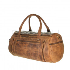 Cestovní kožená taška Greenburry 1657-25 Brown č.5