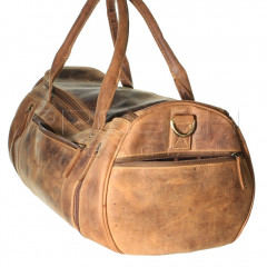 Cestovní kožená taška Greenburry 1657-25 Brown č.13