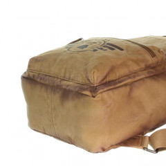 Plátěný batoh na notebook Greenburry 5911-24 camel č.9