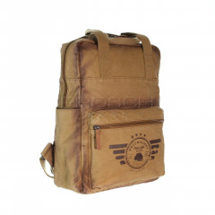 Plátěný batoh na notebook Greenburry 5911-24 camel č.6