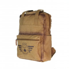 Plátěný batoh na notebook Greenburry 5911-24 camel č.3