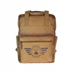 Plátěný batoh na notebook Greenburry 5911-24 camel č.1