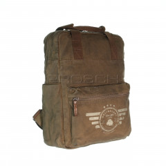 Plátěný batoh na notebook Greenburry 5911-30 khaki č.5