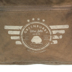 Plátěný batoh na notebook Greenburry 5911-30 khaki č.12