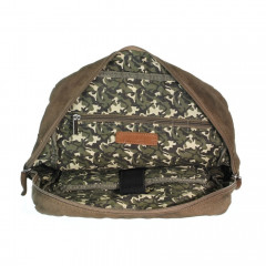 Plátěný batoh na notebook Greenburry 5911-30 khaki č.11
