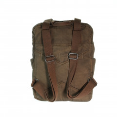 Plátěný batoh na notebook Greenburry 5911-30 khaki č.3