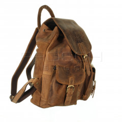 Kožený batoh Greenburry 1711-Stag-3 hnědý č.5