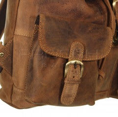 Kožený batoh Greenburry 1711-Stag-3 hnědý č.9