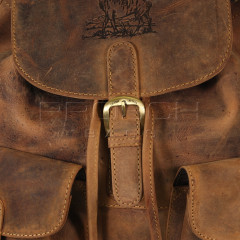 Kožený batoh Greenburry 1711-Stag-3 hnědý č.8