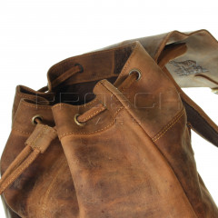 Kožený batoh Greenburry 1711-Stag-3 hnědý č.11