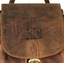 Kožený batoh Greenburry 1711-Stag-3 hnědý č.7
