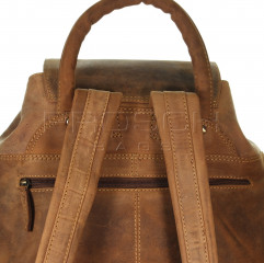 Kožený batoh Greenburry 1711-Stag-3 hnědý č.10