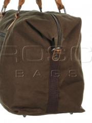 Vintage konopná cestovní taška 5920-30 zelená č.6