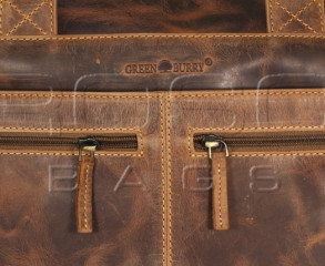 Kožená taška na notebook 17" Greenburry 1572-25 č.5