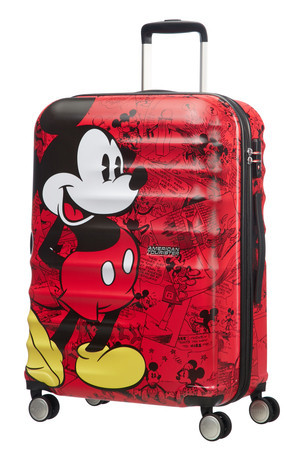 Střední cestovní kufr A.Tourister Wav. Mickey Red