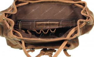 Kožený batůžek Greenburry 1605-25 hnědý č.14