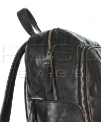 Kožený batoh LERROS 57W2069-290 Black č.8